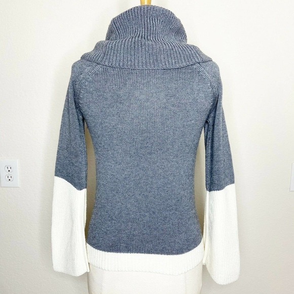 DO+BE Two-Tone Cowl Neck Sweater - Picture 6 of 8